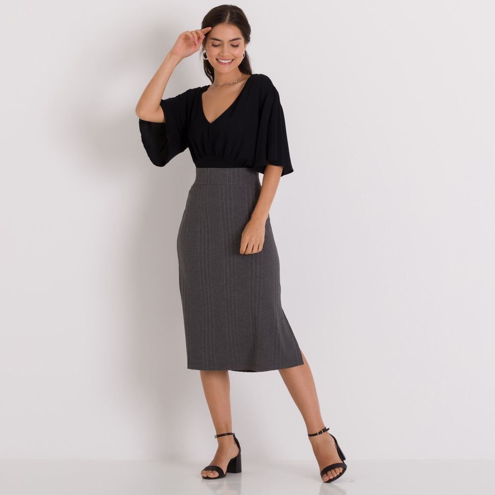 Blusa Feminina com Decote em V Boby Blues