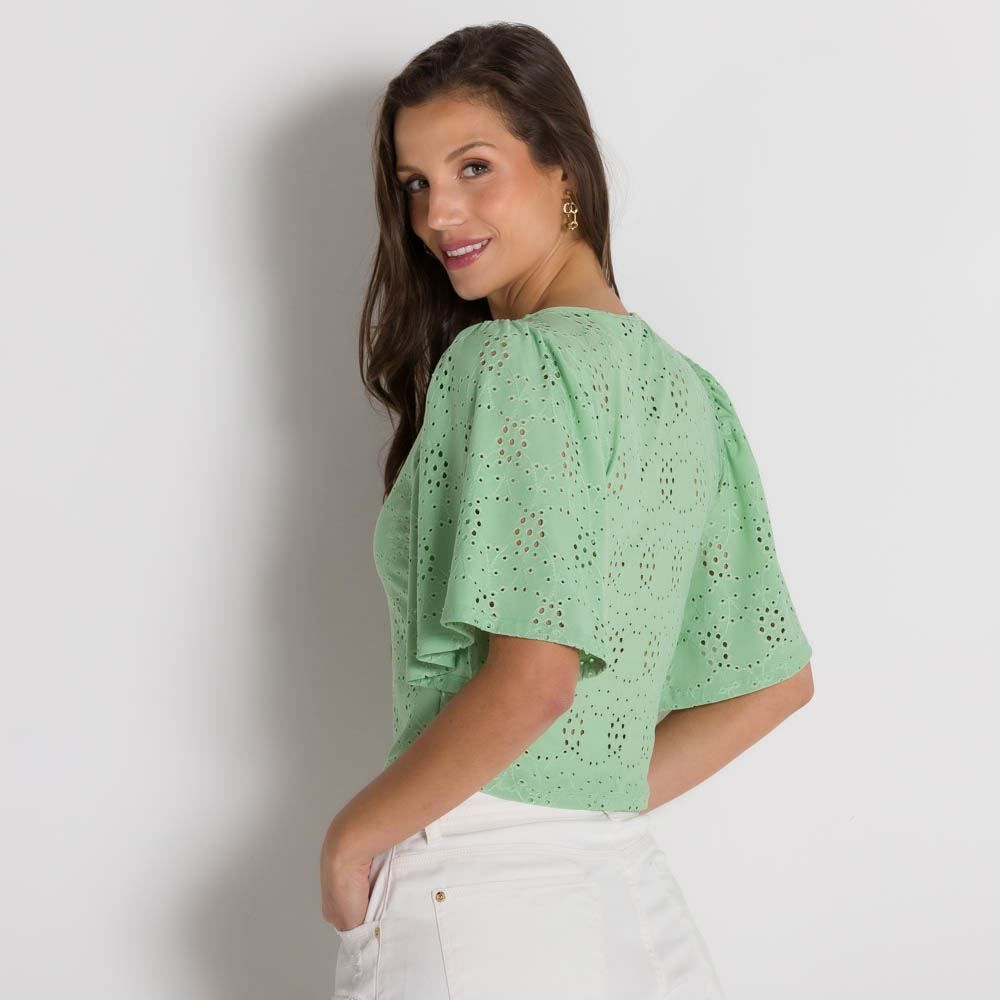 Blusa Feminina Com Decote Quadrado Patrícia Foster