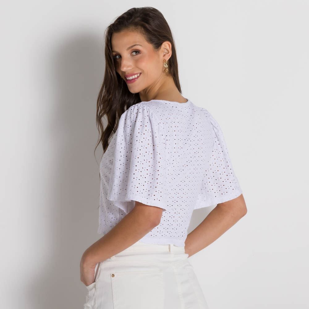 Blusa Feminina Com Decote Quadrado Patrícia Foster