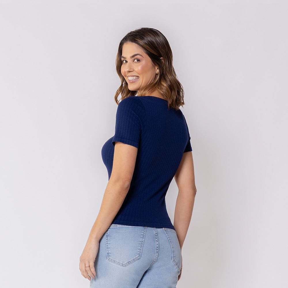 Blusa Feminina De Poliamida Sem Costura Patricia Foster