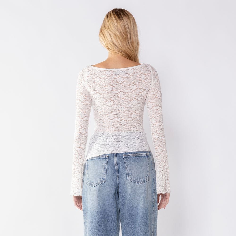 Blusa Feminina De Renda Assimétrica Boby Blues