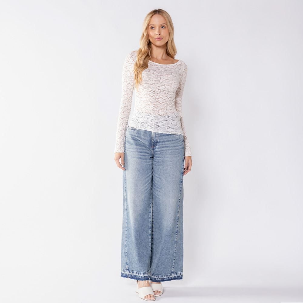 Blusa Feminina De Renda Assimétrica Boby Blues