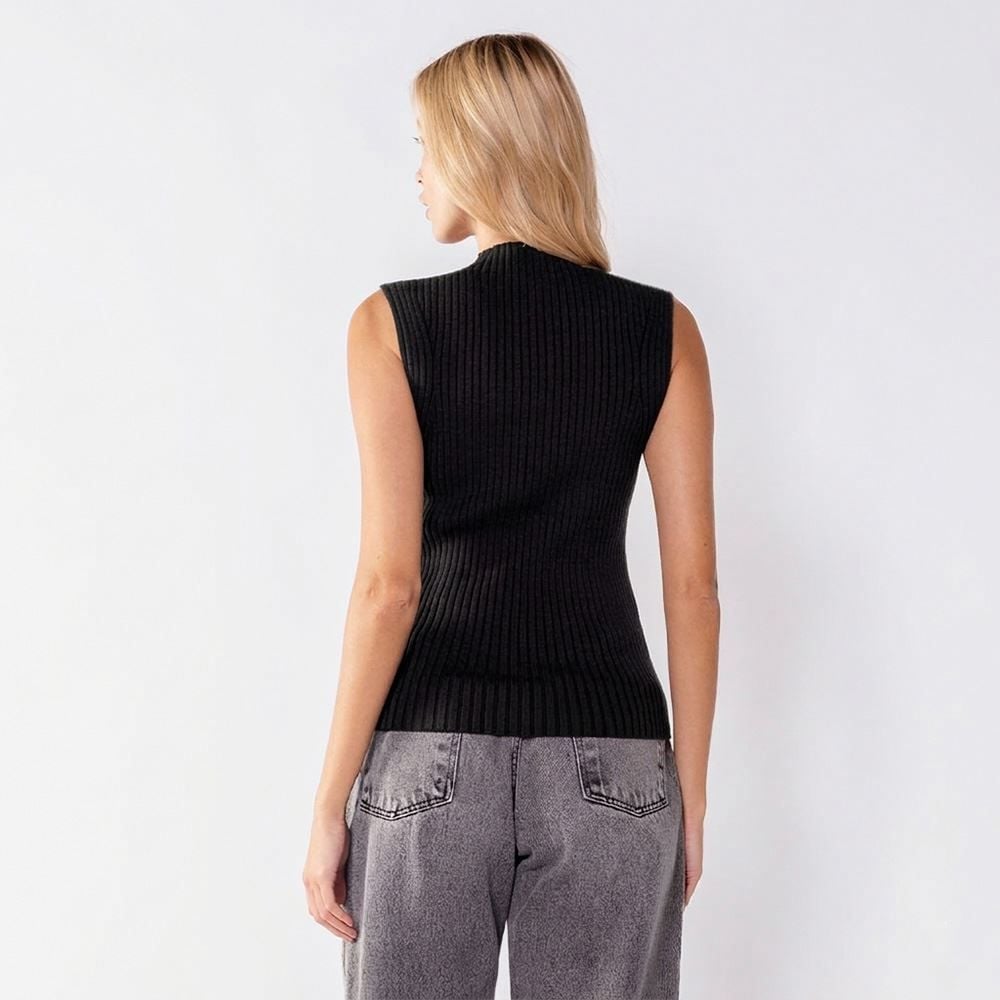 Blusa Feminina De Tricô Canelado Patricia Foster