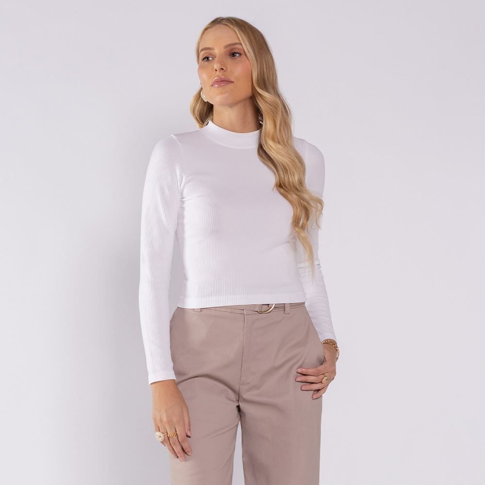 Blusa Feminina Manga Longa Sem Costura Boby Blues
