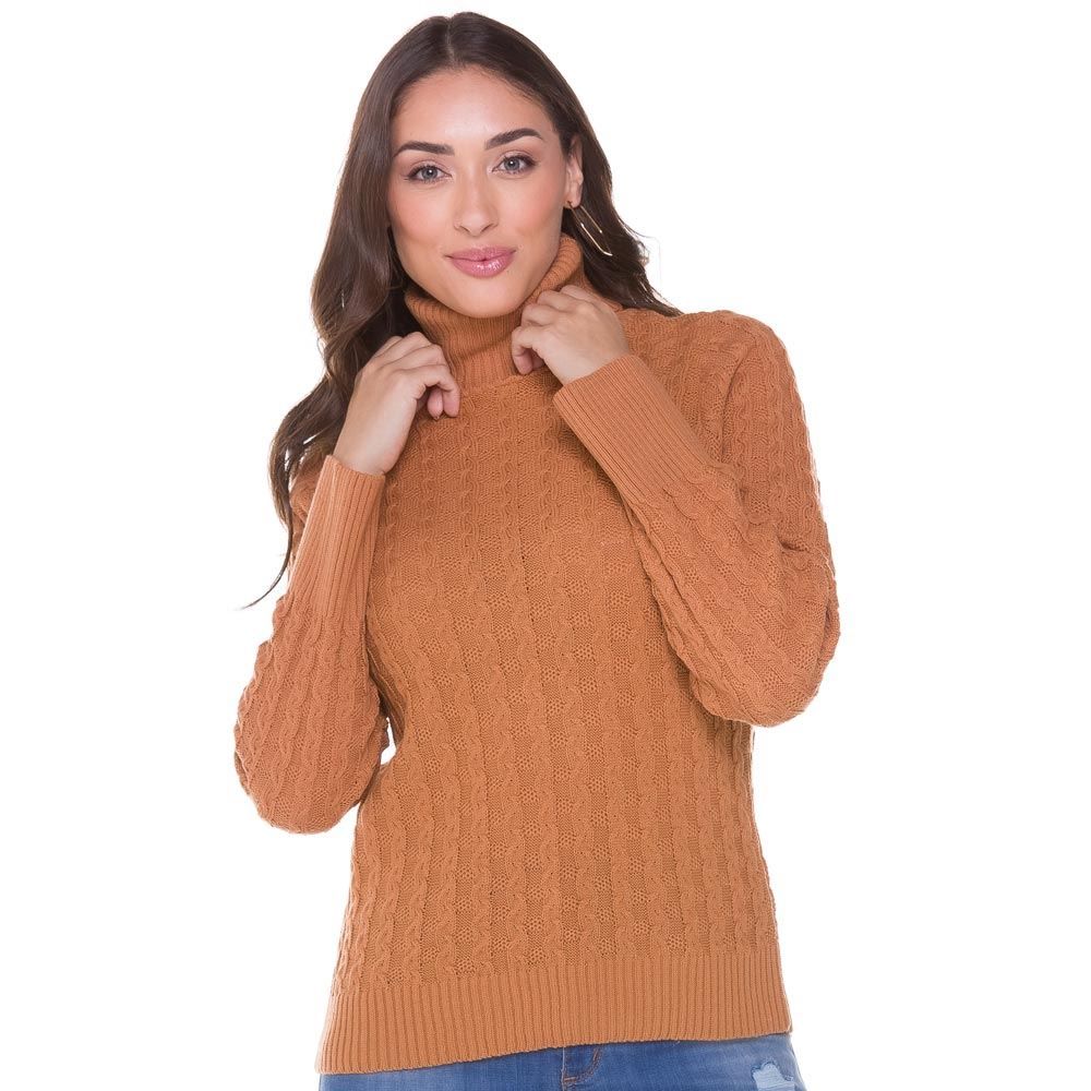 Blusa Gola Alta Tricot Patrícia Foster