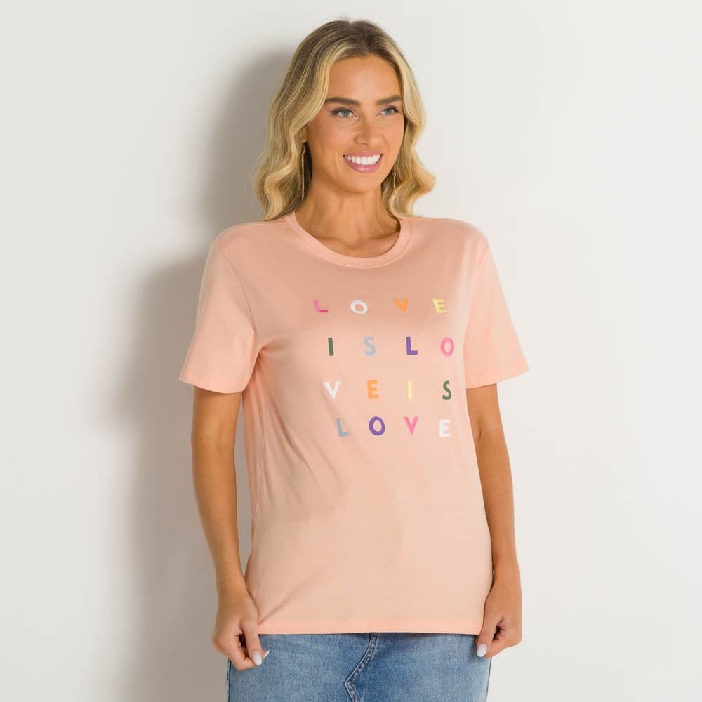 Blusa Malha Love Is Love Patricia Foster