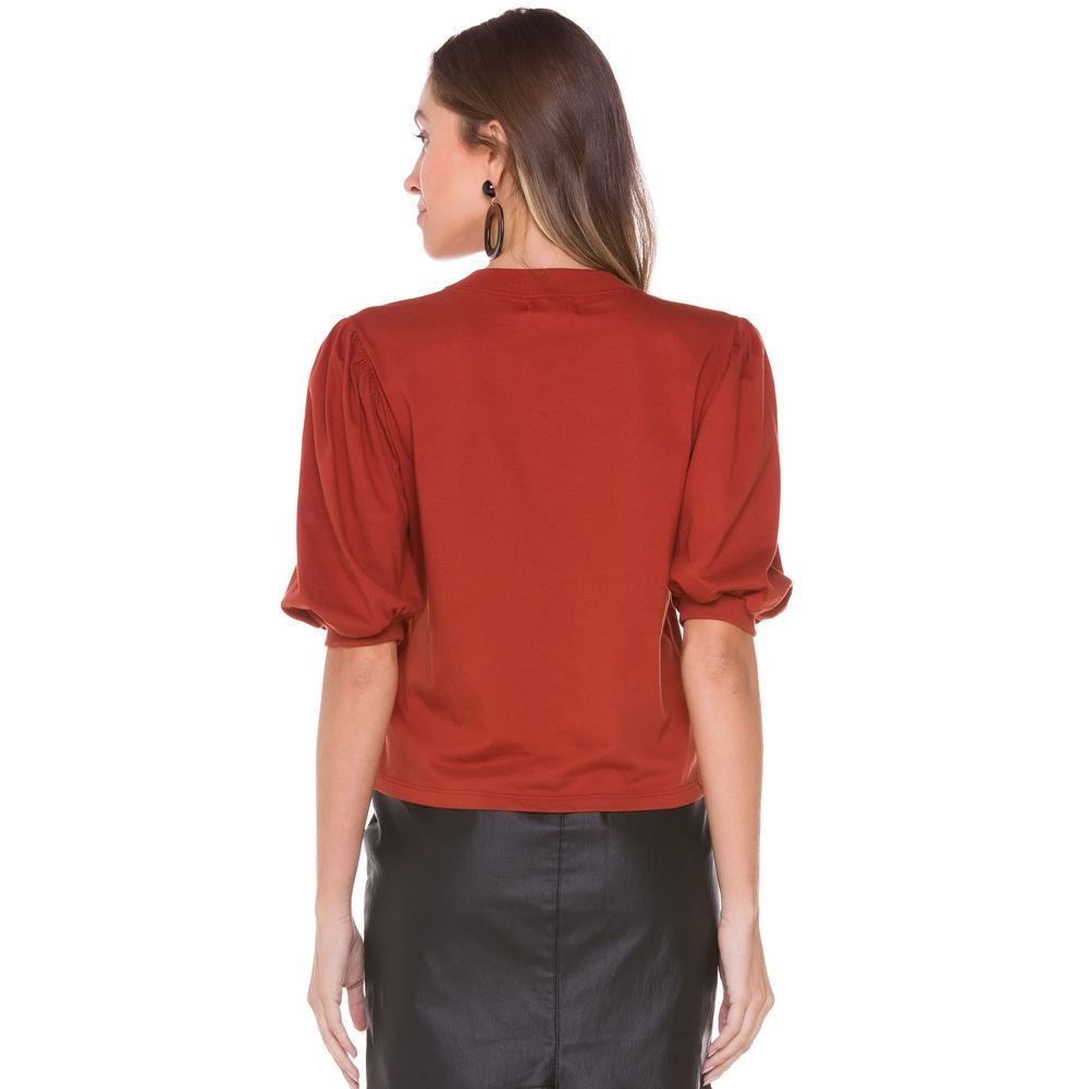 Blusa Malha Manga Bufante Boby Blues