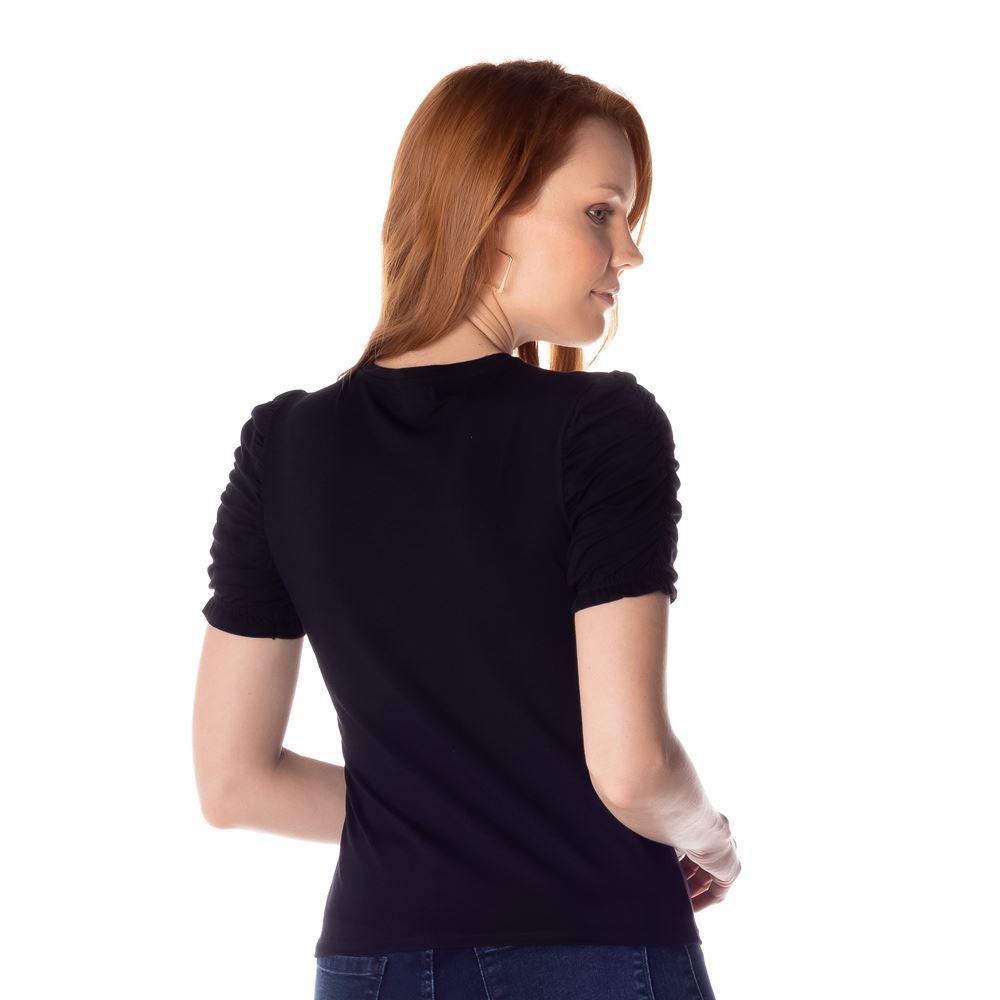 Blusa Manga Drapeada Boby Blues