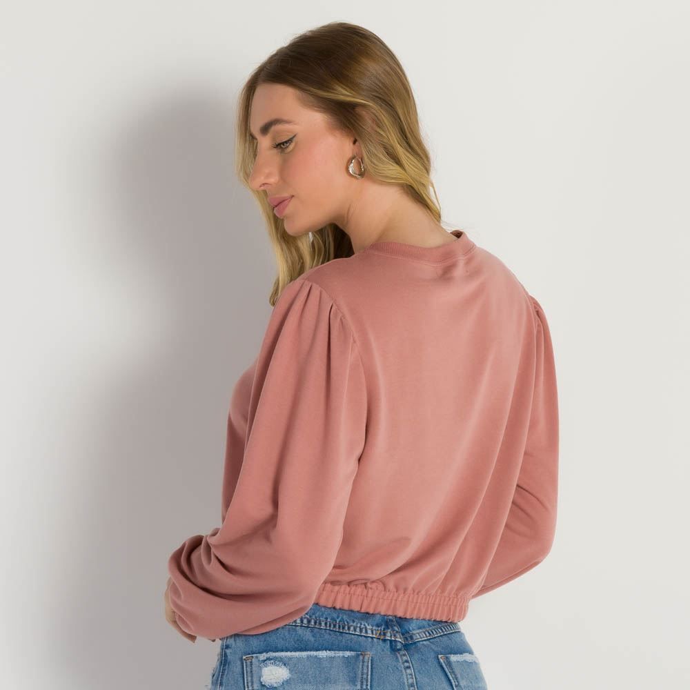 Blusa Manga Longa Sem Pelúcia Patrícia Foster