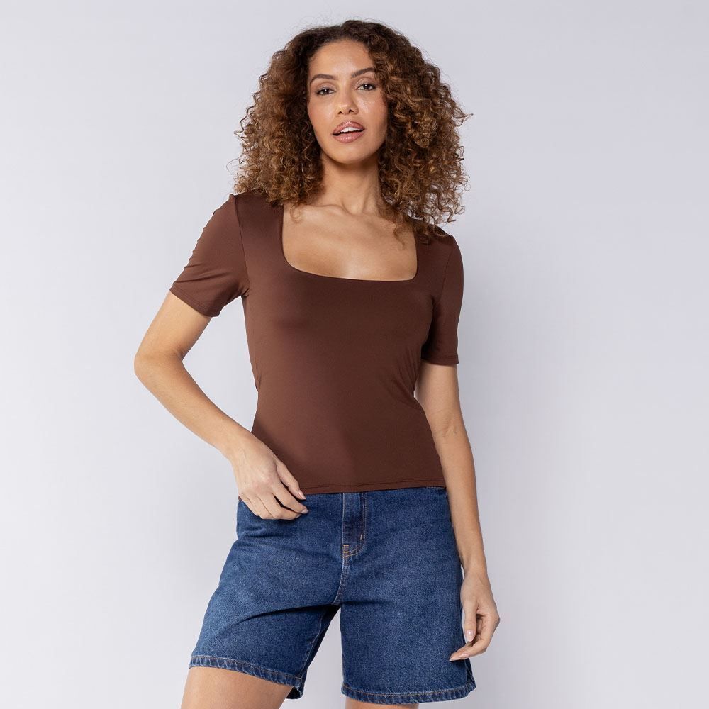 Blusa Feminina Em Poliamida Patricia Foster