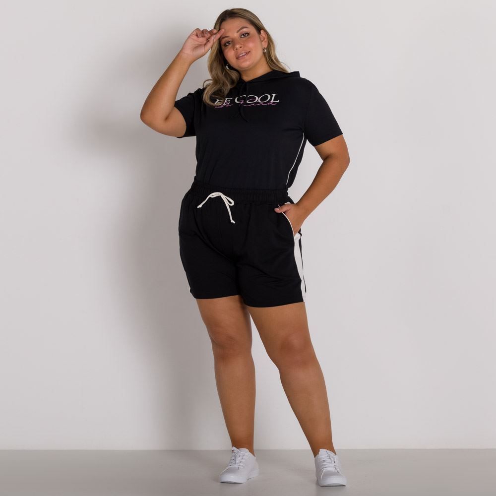 Blusa Plus Size com Capuz Patricia Foster Mais