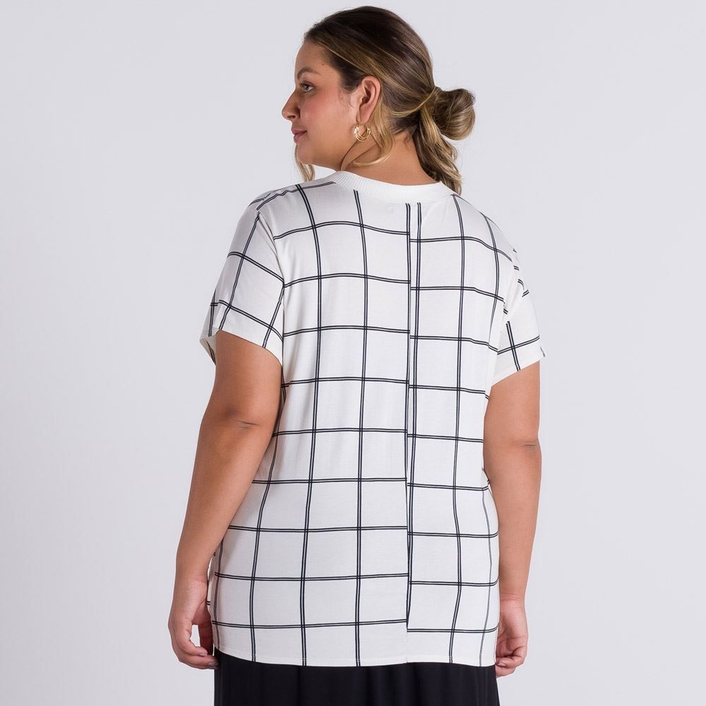 Blusa Plus Size Gride Patrícia Foster