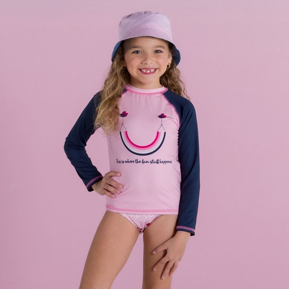Blusa Surf 4 a 10 Anos Proteção UV Marmelada