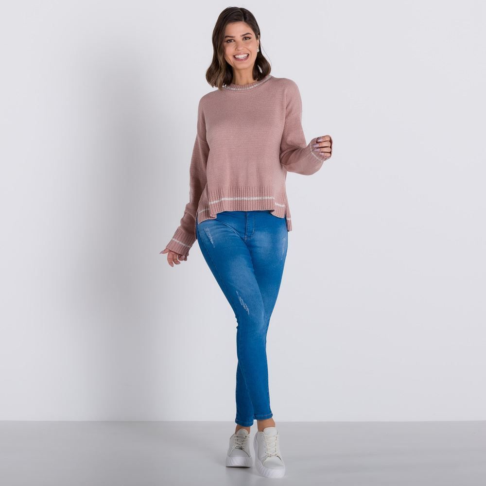 Blusa Tricot Mullet Patrícia Foster