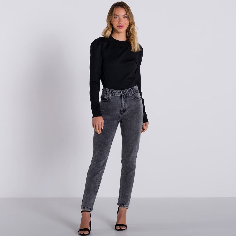 Blusa Tricot Ombro Franzido Patrícia Foster