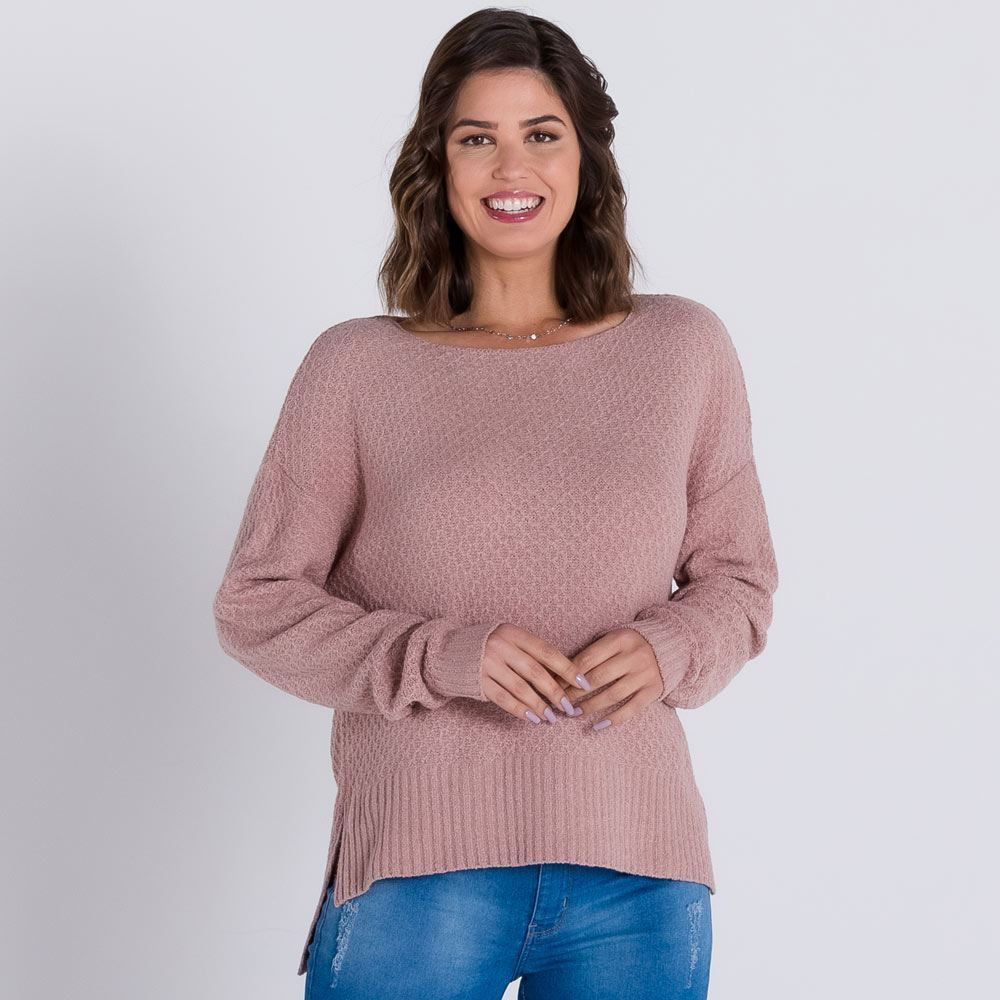 Blusa Tricot Ponto Escama Patrícia Foster