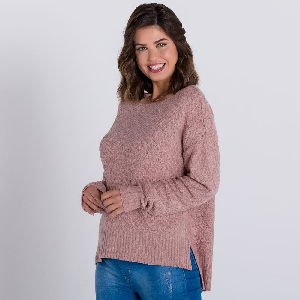 Blusa Tricot Ponto Escama Patrícia Foster