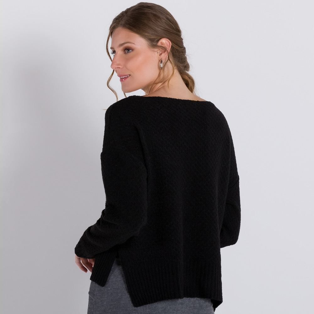 Blusa Tricot Ponto Escama Patrícia Foster