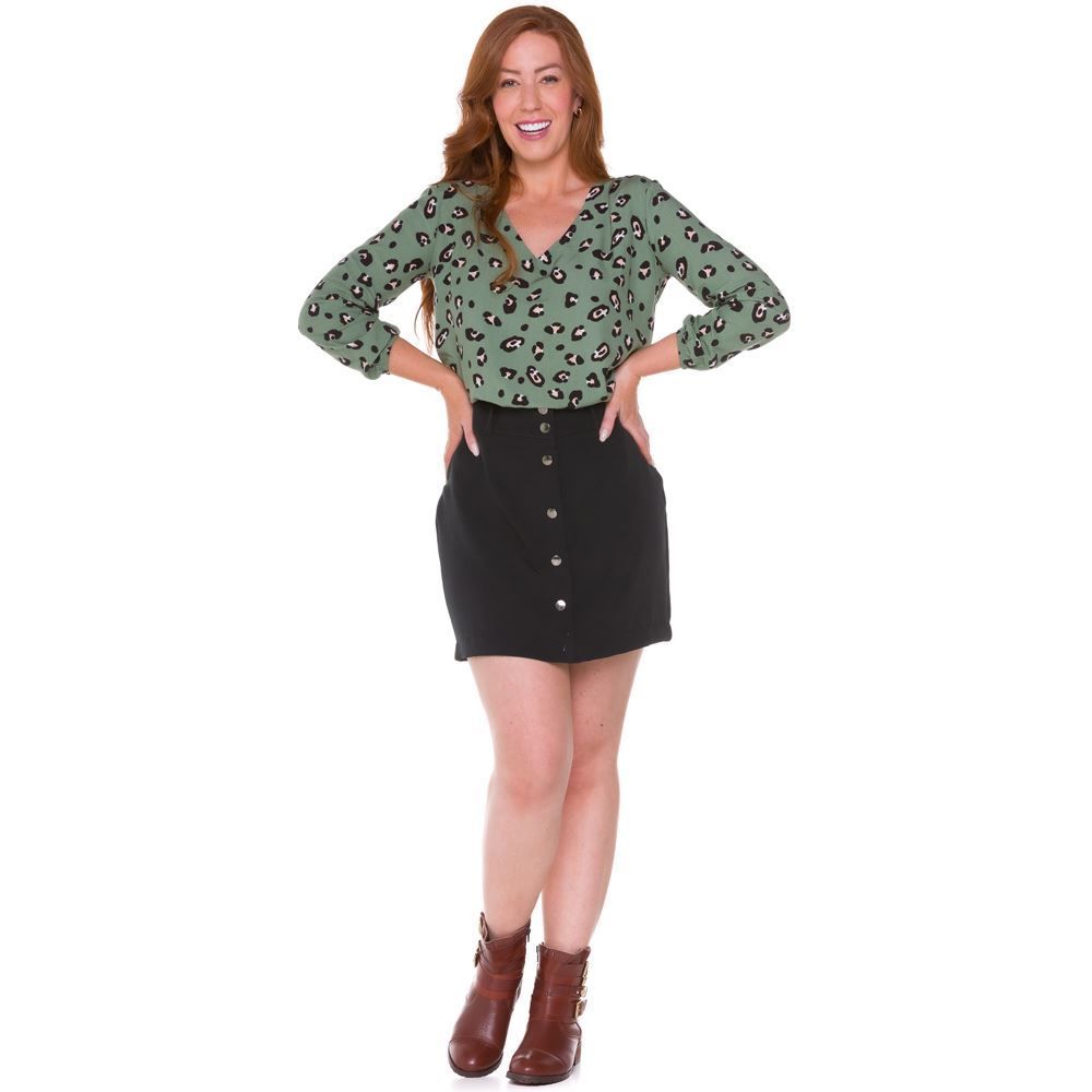 Blusa Viscose Onça Patrícia Foster