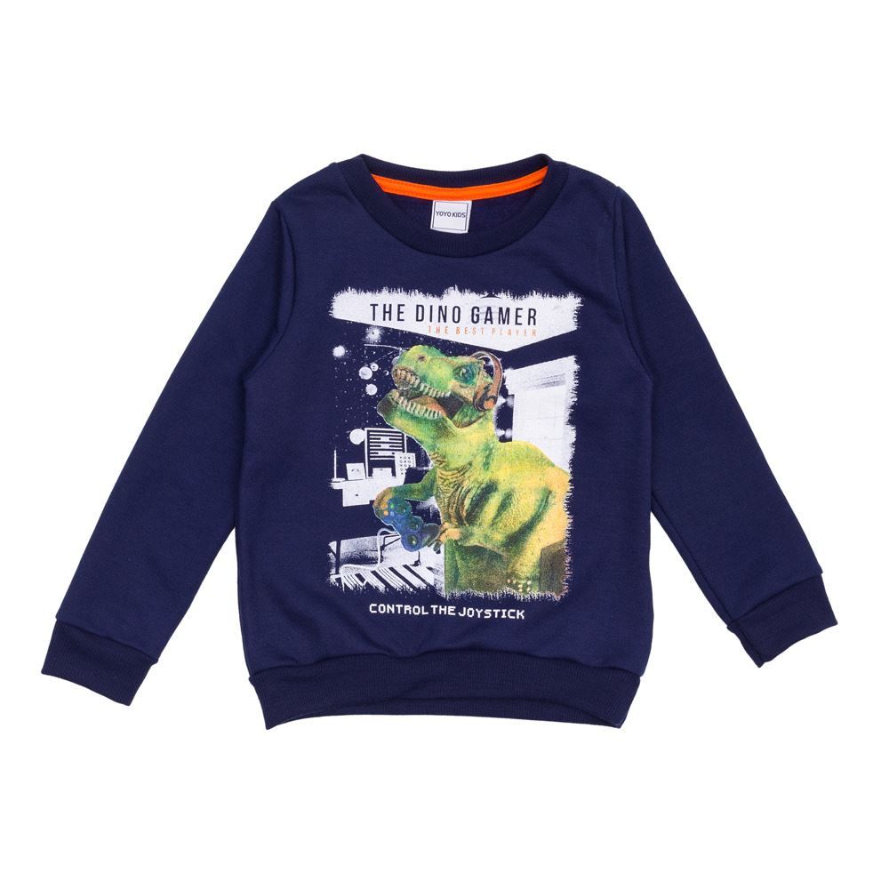 Blusão 1 a 3 Anos Moletom Estampa Dino Yoyo Kids