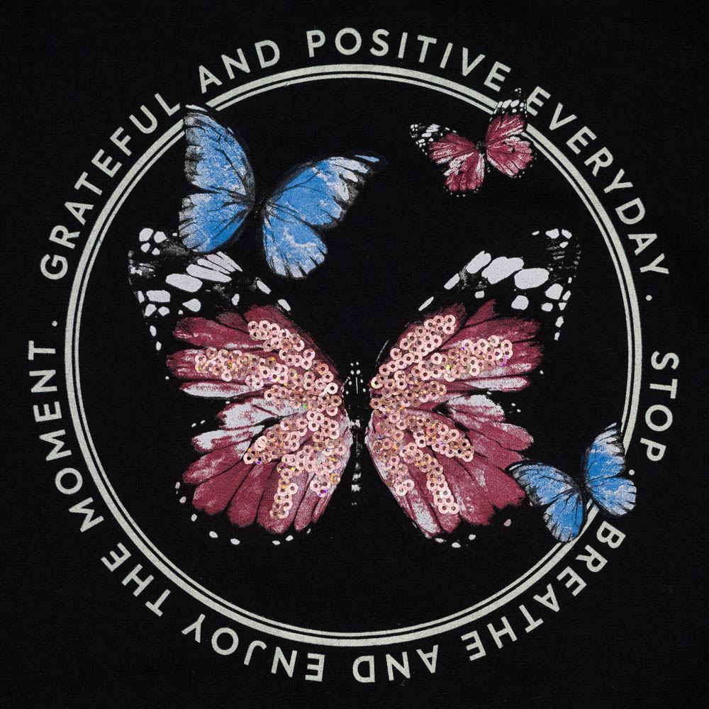 Blusão 12 a 16 anos Borboletas Marmelada