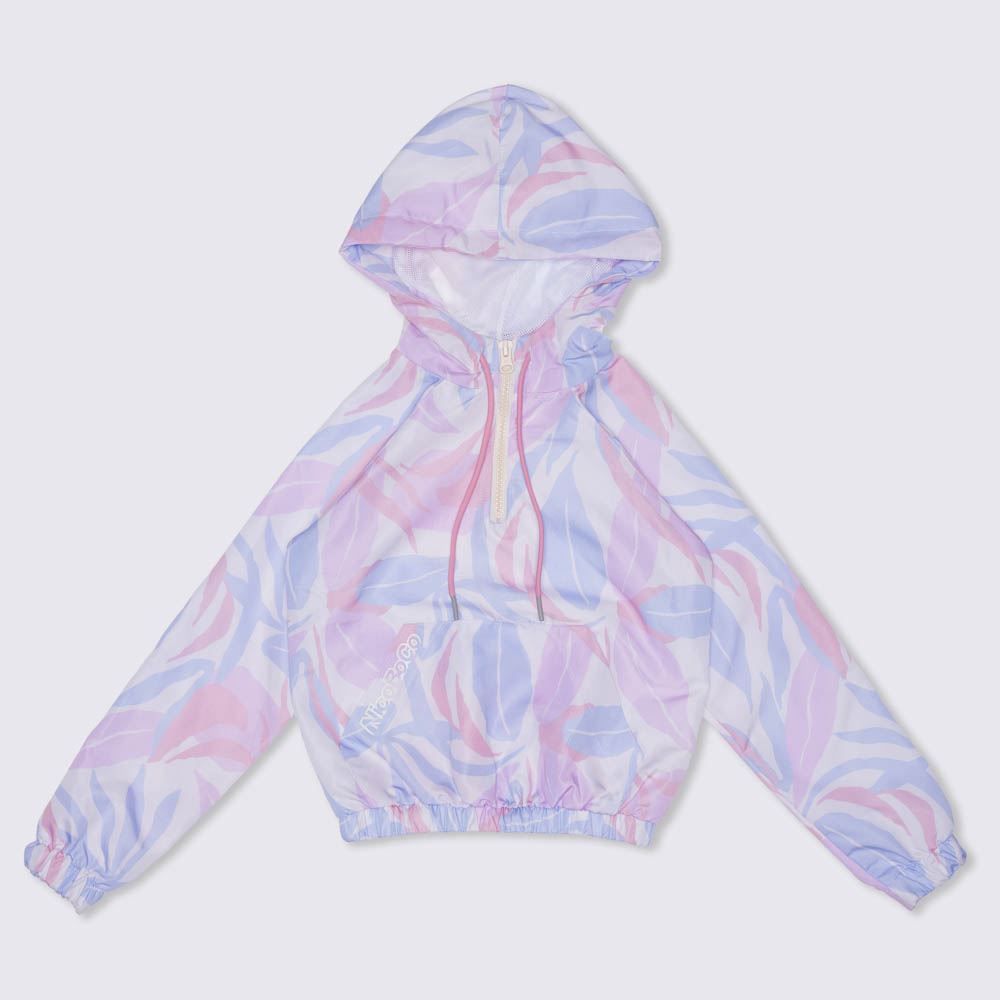 Blusão 4 a 10 anos Corta Vento Floral Nicoboco