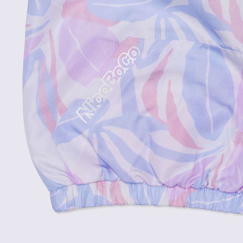 Blusão 4 a 10 anos Corta Vento Floral Nicoboco