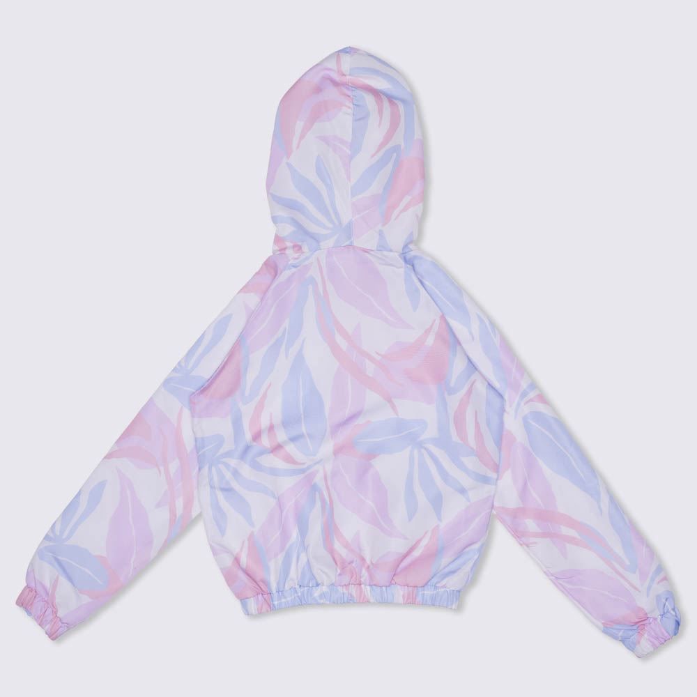 Blusão 4 a 10 anos Corta Vento Floral Nicoboco