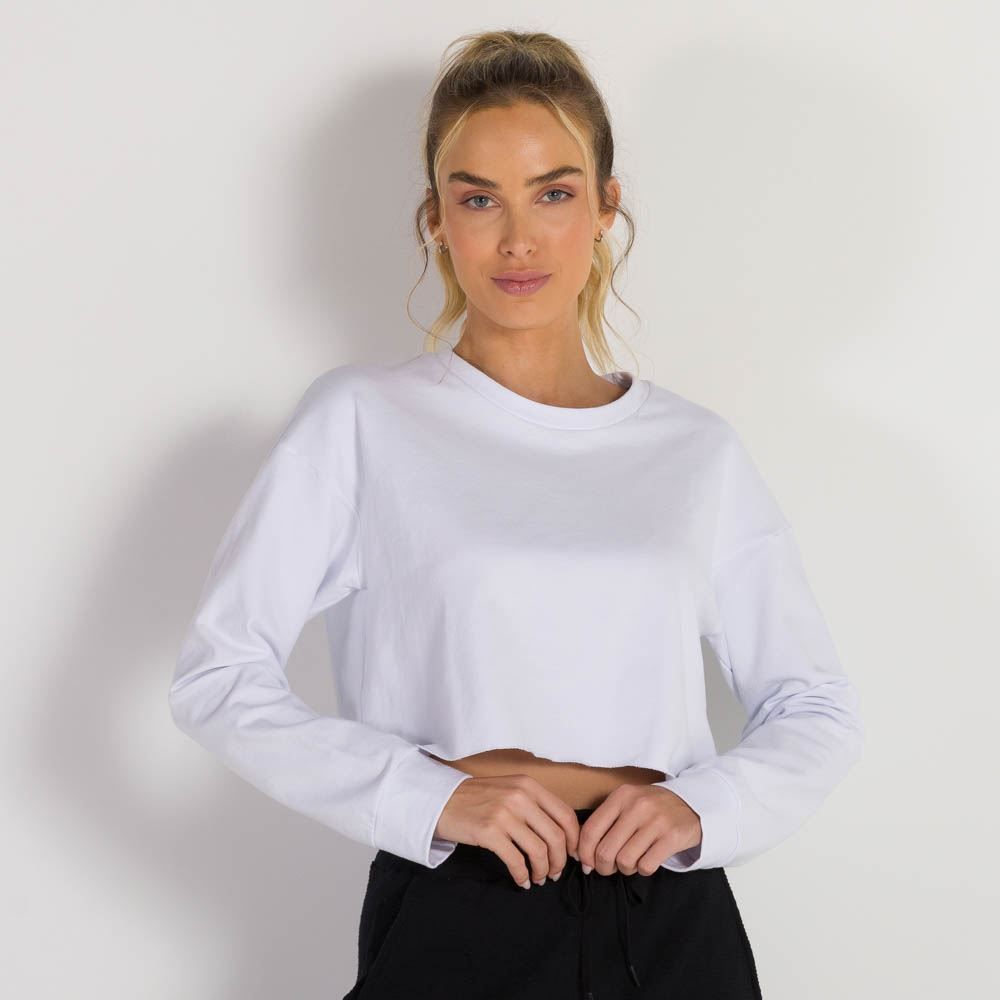 Blusão Cropped Molecotton Scream