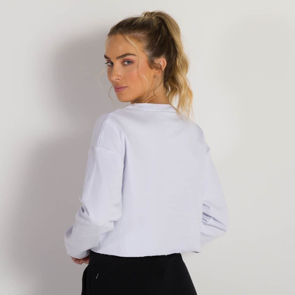 Blusão Cropped Molecotton Scream