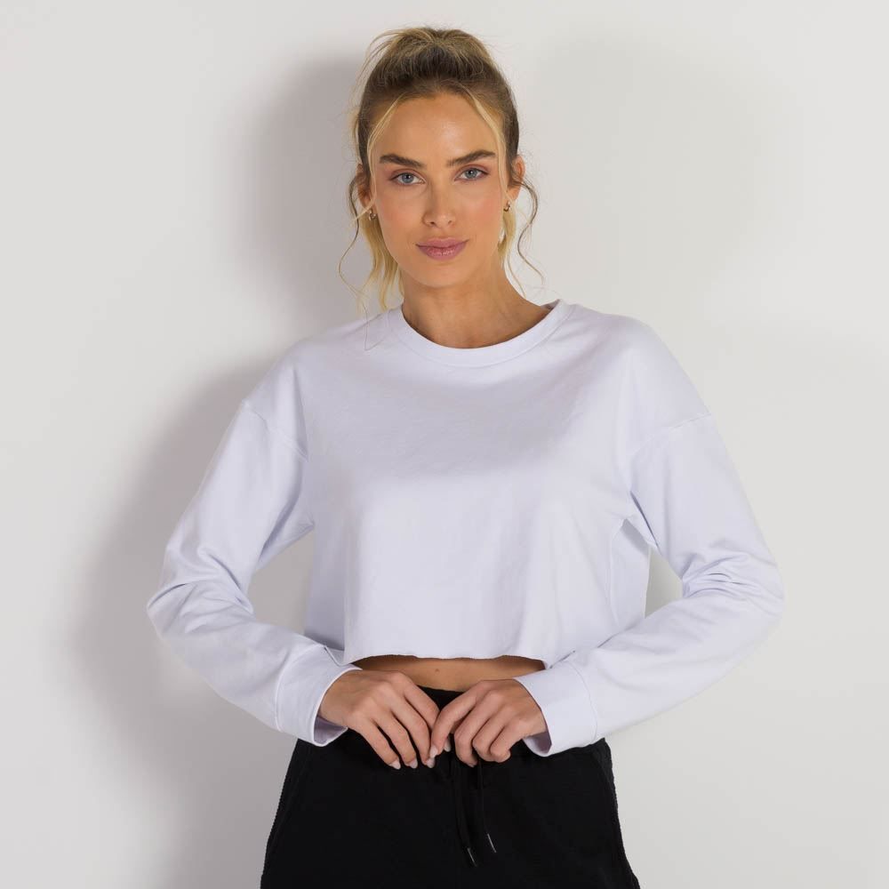 Blusão Cropped Molecotton Scream