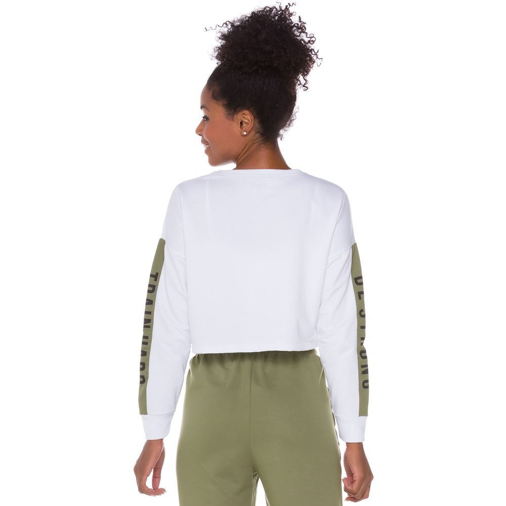 Blusão Cropped Moletinho Be Strong Scream