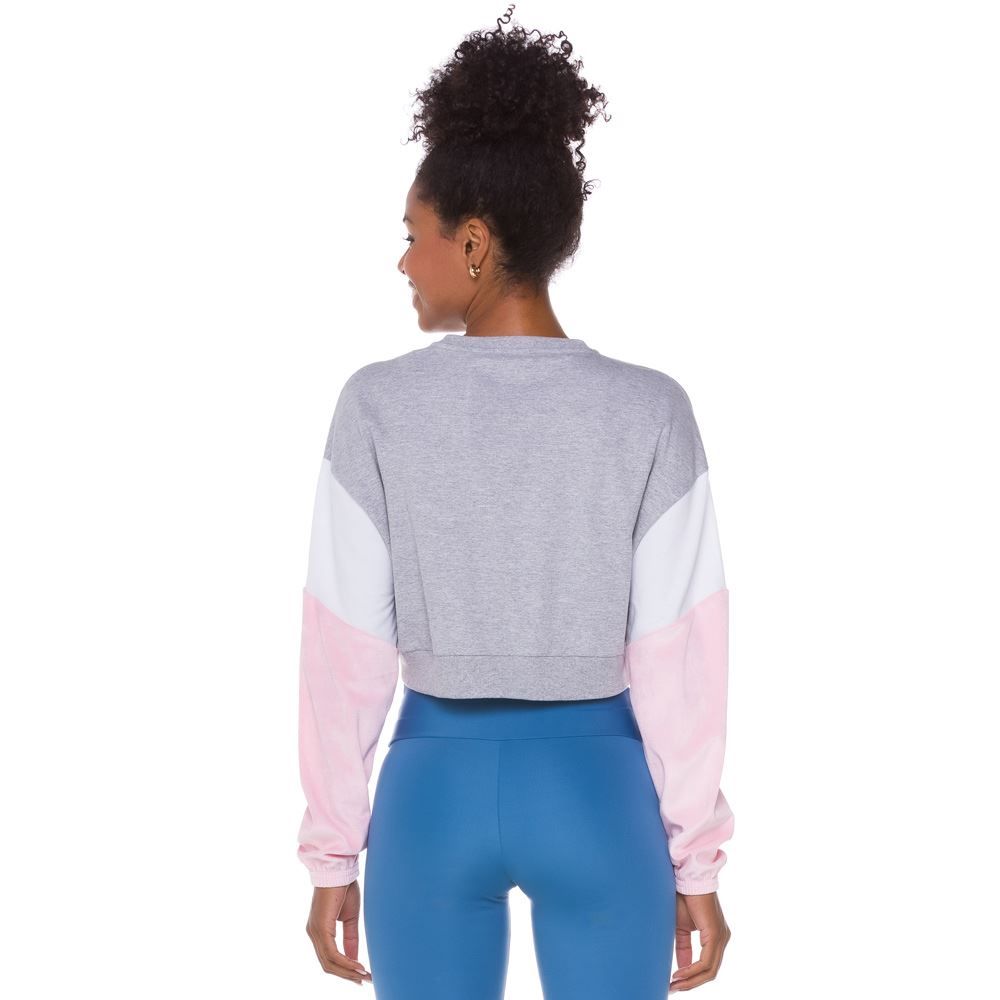 Blusão Cropped Moletinho Move Fast Scream