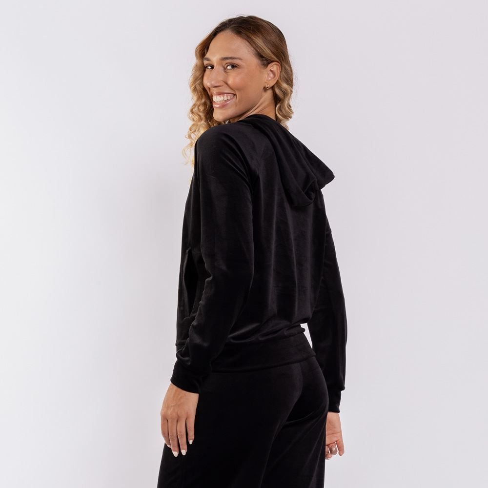 Blusão Feminino Esportivo Em Plush Com Capuz Scream