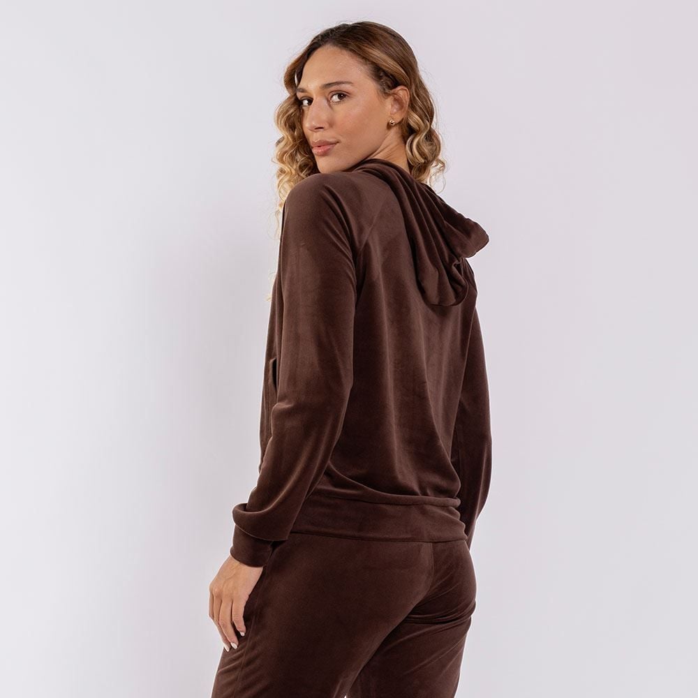 Blusão Feminino Esportivo Em Plush Com Capuz Scream