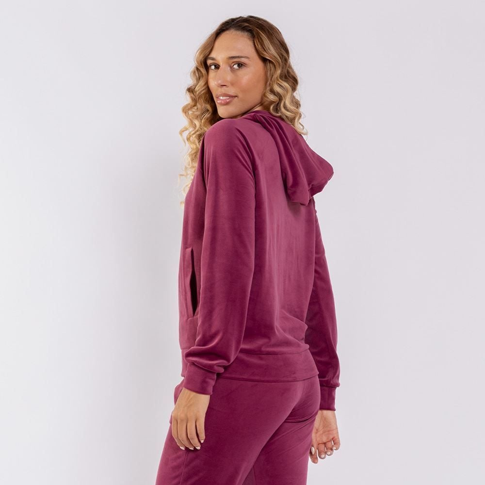 Blusão Feminino Esportivo Em Plush Com Capuz Scream