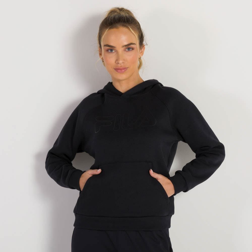 Blusão Letter Outline Peluciado Fila