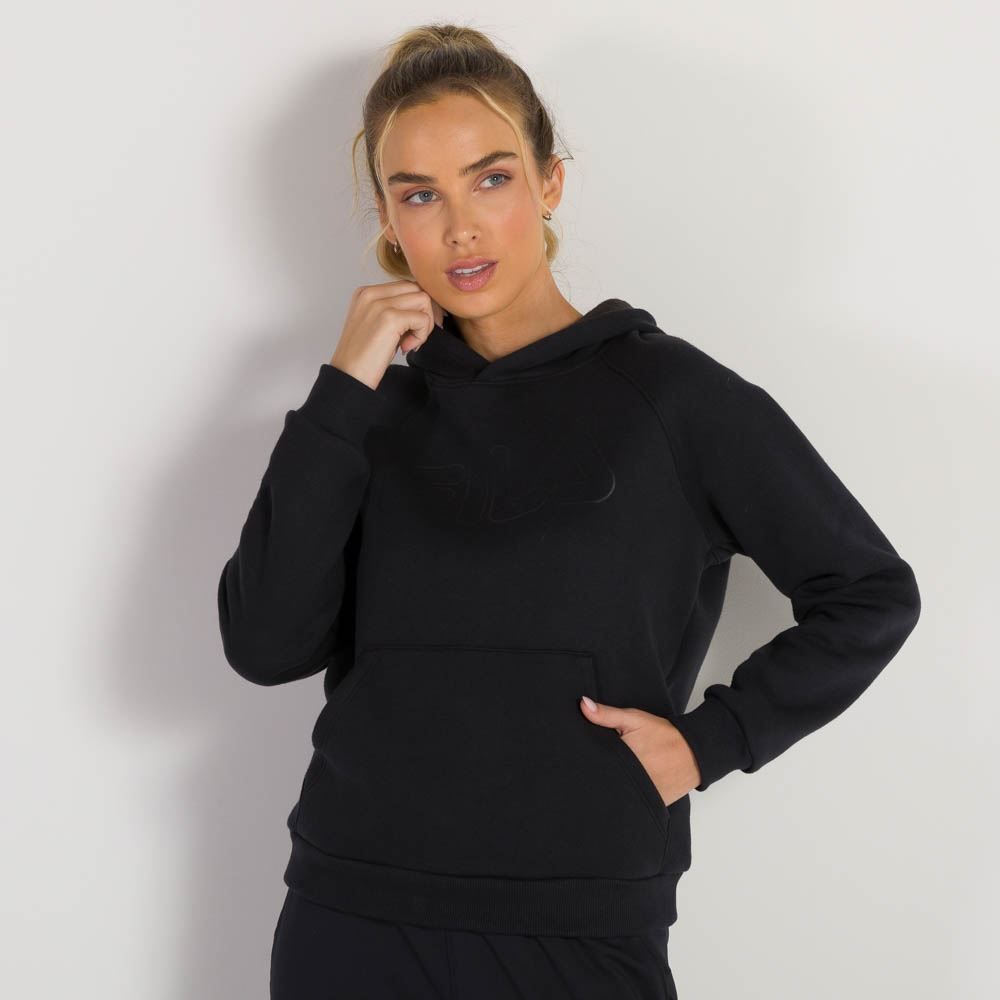 Blusão Letter Outline Peluciado Fila