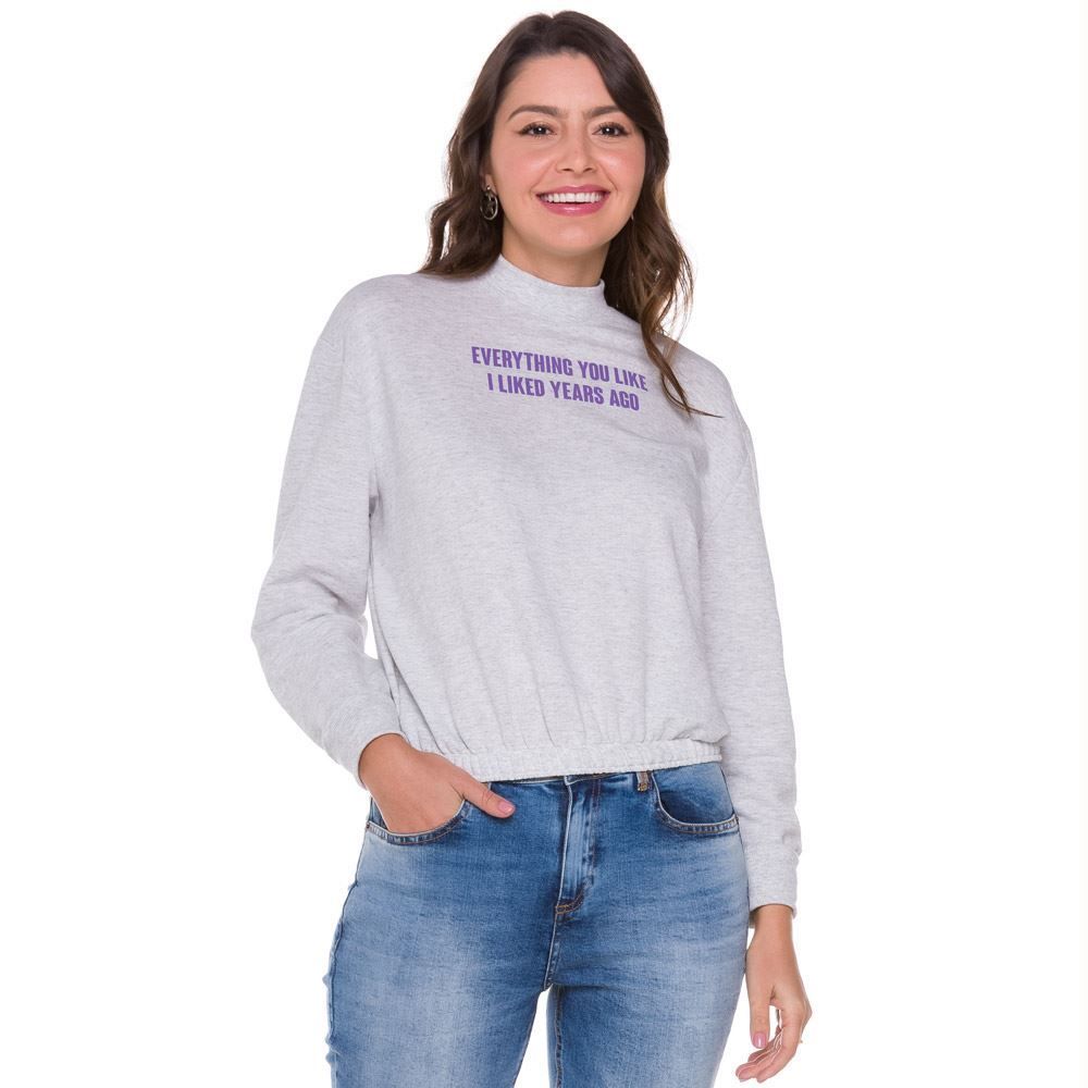 Blusão Moletinho com Golinha Patrícia Foster