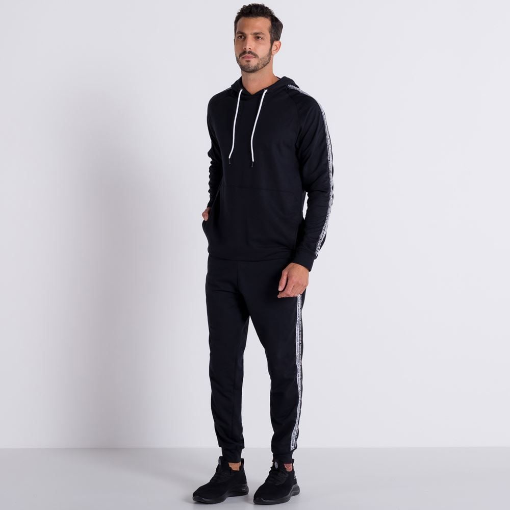 Blusão Moletinho+ Tecido Bordado Laterais Scream