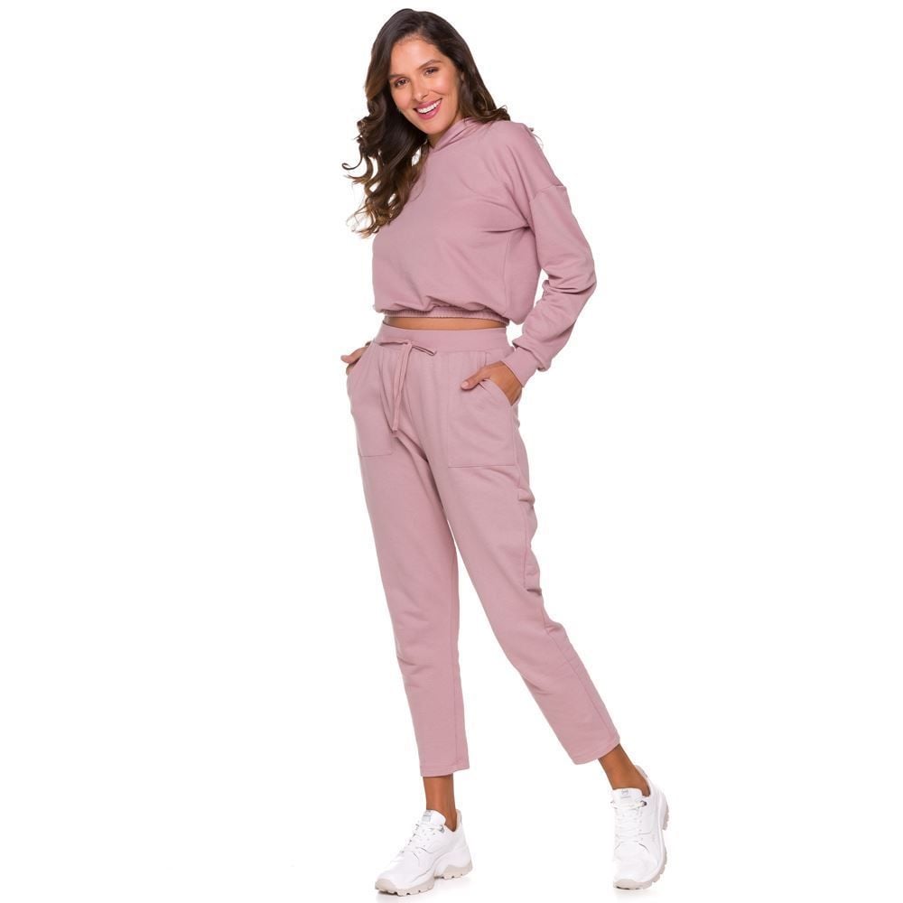 Blusão Moletom com Capuz Patrícia Foster