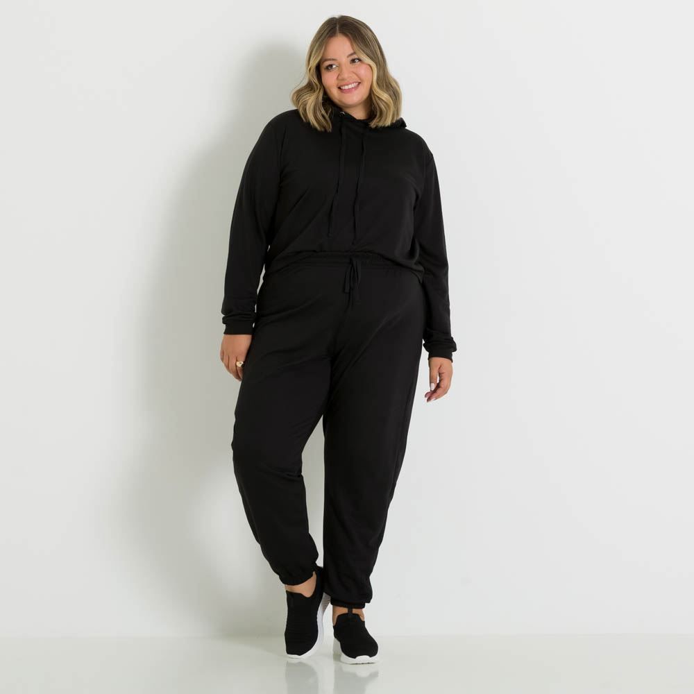 Blusão Plus Size Moletom sem Felpa Patricia Foster Mais