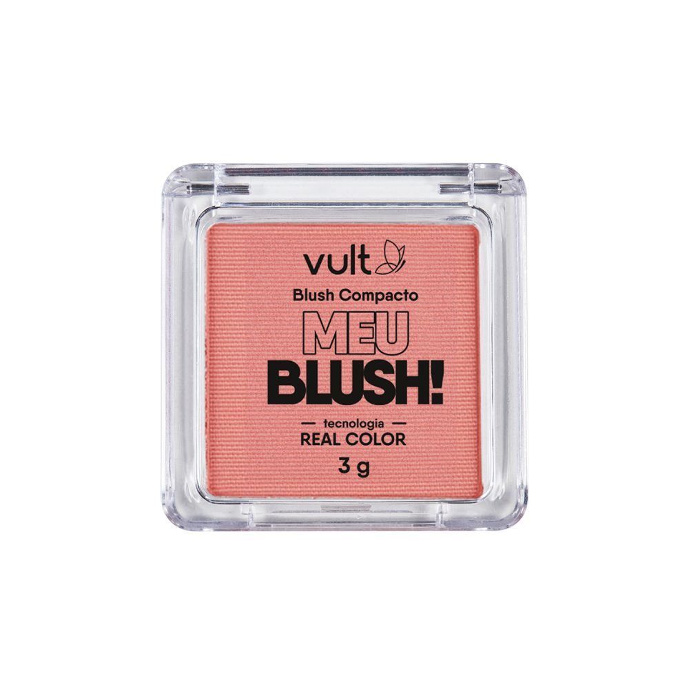 Blush Compacto Meu Blush! Rosa Matte Vult 3G - Meu Blush! Rosa Matte