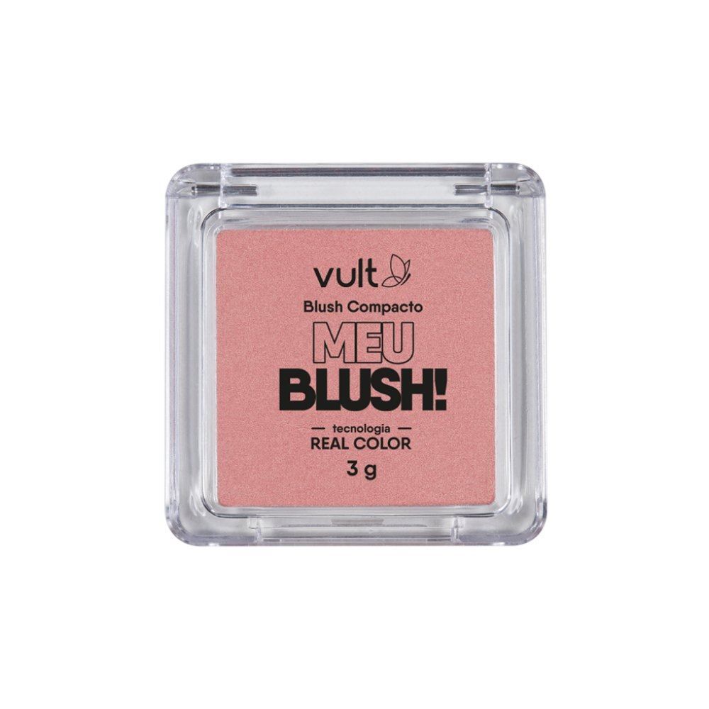 Blush Compacto Meu Blush! Rosa Perolado Vult 3G - Meu Blush! Rosa Perolado