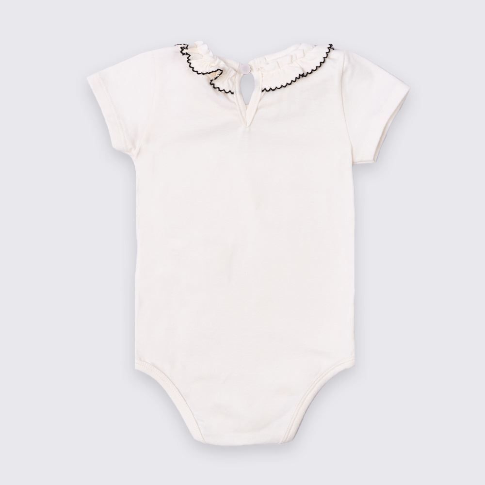 Body Bebê Menina Com Babado Na Gola Trick Nick