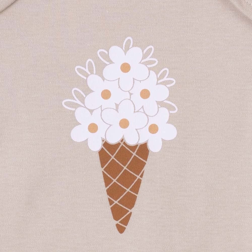 Body Bebê Menina Manga Curta Estampado Yoyo Baby