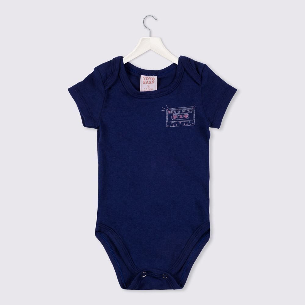 Body de Bebê Fita Cassete Glitter Yoyo Baby