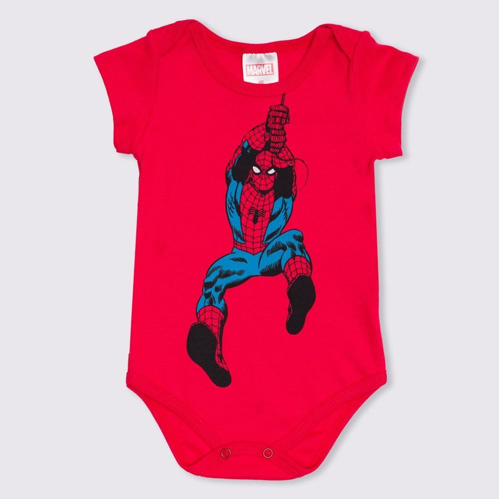 Body de Bebê Menino Spider Man Marvel
