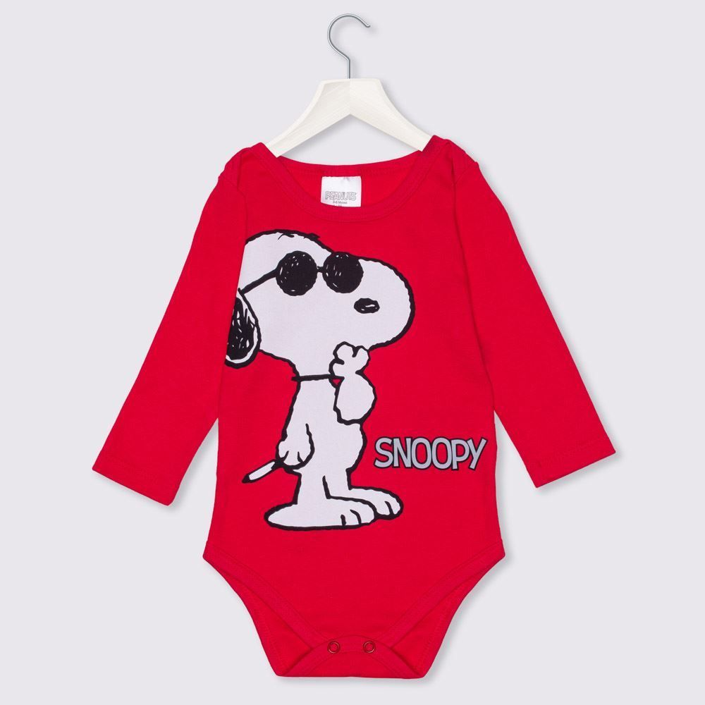 Body de Bebê Snoopy + Babador Peanuts