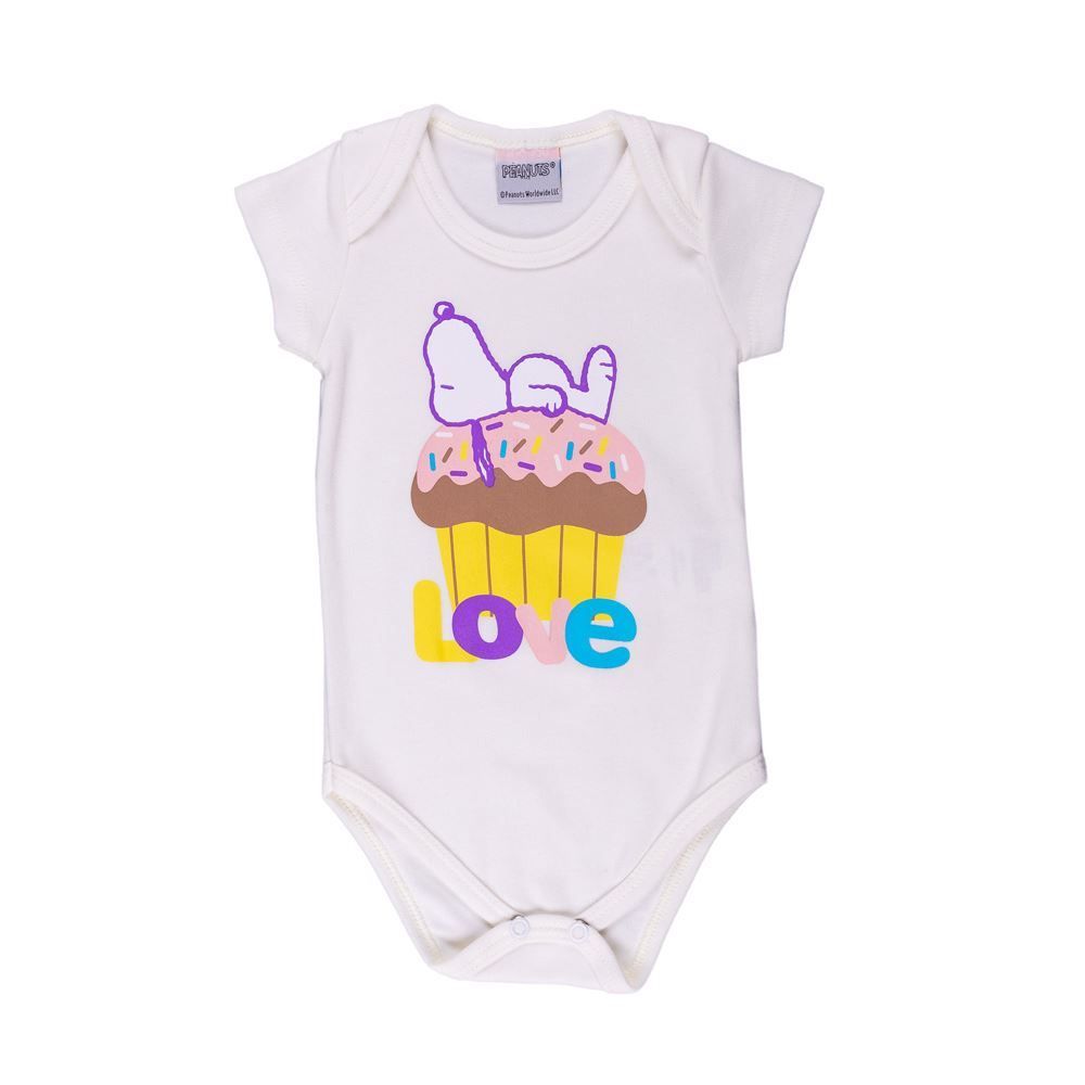 Body de Bebê Snoopy Love Peanuts